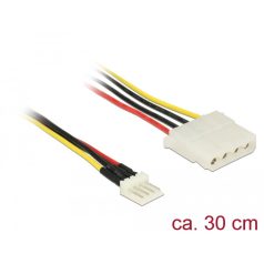   Delock Tápkábel, 4 tűs Floppy-csatlakozódugó > 4 tűs Molex-csatlakozóhüvely, 30 cm