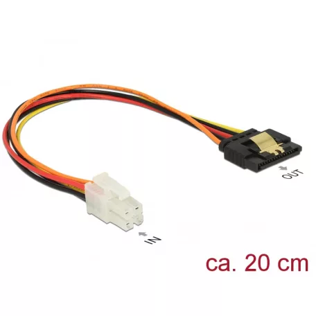 Delock P4 kábel apa > SATA 15 tus anya 20 cm