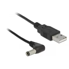   Delock USB tápkábel DC 5,5 x 2,5 mm-es 90°-os apára 1,5 m