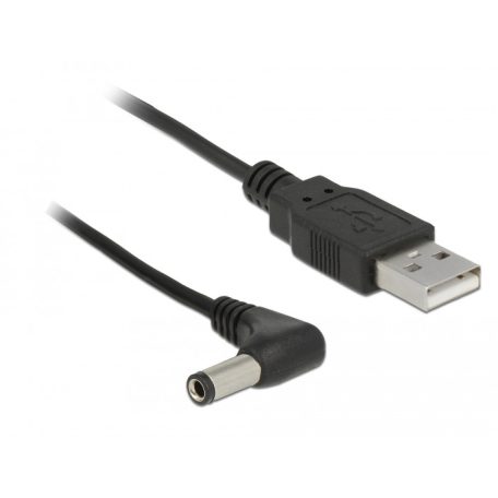 Delock USB tápkábel DC 5,5 x 2,5 mm-es 90 -os apára 1,5 m