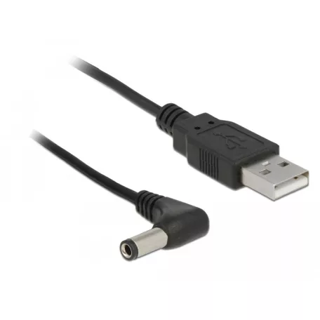 Delock USB tápkábel DC 5,5 x 2,5 mm-es 90°-os apára 1,5 m