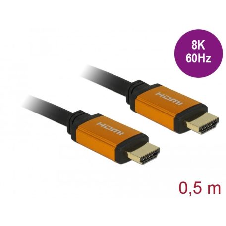 Delock Ultra nagy sebességu HDMI kábel 48 Gbps 8K 60 Hz 0,5 m
