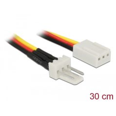   Delock 3-tűs apa – 3-tűs anya hűtő tápkábel 30 cm hosszú