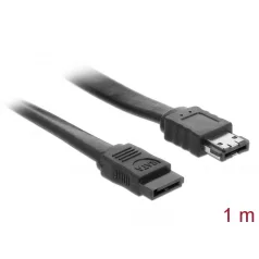   Delock Kábel SATA 3 Gb/s hüvely > eSATA hüvely 1 m fekete