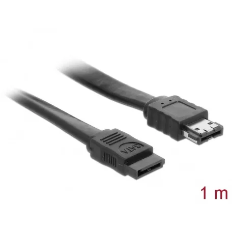 Delock Kábel SATA 3 Gb/s hüvely > eSATA hüvely 1 m fekete