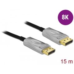 Delock Aktív optikai kábel DisplayPort 1.4 8K 15 m