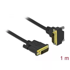 Delock DVI kábel 24+1 apa - 24+1 apa hajlított 1 m