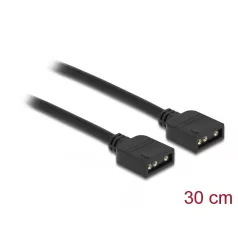   Delock RGB csatlakozó kábel 3 tűs 5 V-s RGB / ARGB LED fényhez 30 cm hosszú