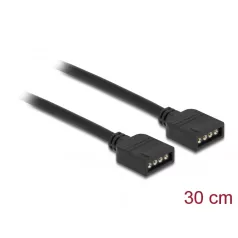   Delock RGB csatlakozó kábel 4 tűs 12 V-s RGB LED fényhez 30 cm hosszú