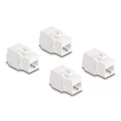 Delock Keystone modul, RJ45-aljzat Cat.6A UTP 4 db.-os