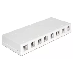 Delock Keystone 8 portos falra szerelhető doboz