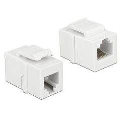 DELOCK Keystone modul RJ12 anya > RJ12 anya CAT.3 fehér