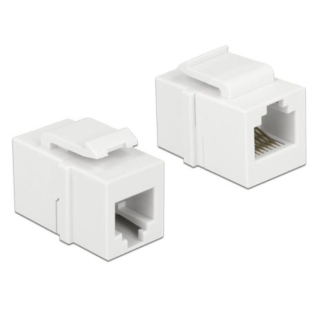 DELOCK Keystone modul RJ12 anya > RJ12 anya CAT.3 fehér