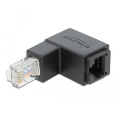   Delock RJ45 adapter apa 90 fokos lefelé néző > RJ45 aljzat, Cat.6 UTP
