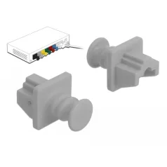 Delock Porvédő az RJ45 hüvely, 10 darab szürke