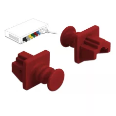 Delock Porvédő az RJ45 hüvely, 10 darab piros
