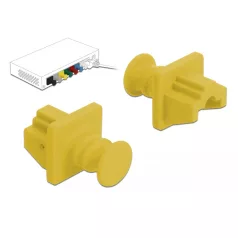 Delock Porvédő az RJ45 hüvely, 10 darab sárga