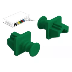 Delock Porvédő az RJ45 hüvely, 10 darab zöld