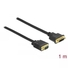   Delock Kábel DVI 24+5 csatlakozódugóval - VGA csatlakozódugóval 1 m