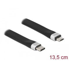   Delock USB 2.0 FPC lapos csík kábel USB Type-C™ - USB Micro-B-típusú 13,5 cm PD 3 A