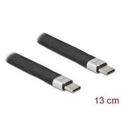  Delock USB 2.0 FPC lapos csík kábel USB Type-C™ - USB Type-C™ 13 cm PD 5 A E-Marker