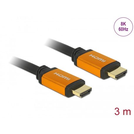Delock Nagysebességű HDMI-kábel 48 Gbps 8K 60 Hz 3 m