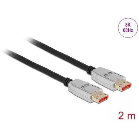 Delock DisplayPort kábel 8K 60 Hz 2 m