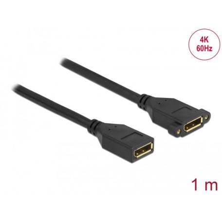 Delock DisplayPort 1.2 kábel csatlakozóhüvellyel - csatlakozóhüvellyel ...