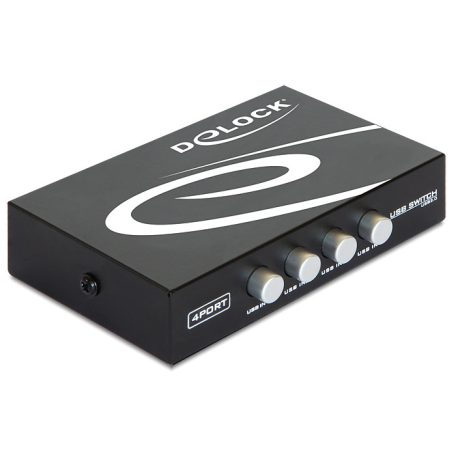 Delock 4 portos manuális USB 2.0 kapcsoló