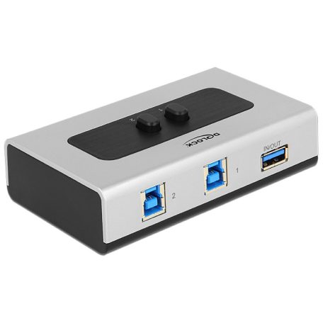 Delock 2 portos manuális, kétirányú USB 3.0-kapcsoló