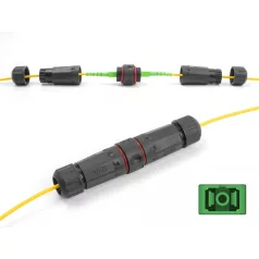   Delock optikai kábel csatlakozó SC Simplex anya SC Simplex anya APC vízálló