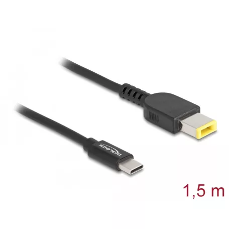 Delock Laptop töltőkábel USB Type-C™ apa - Lenovo 11,0 x 4,5 mm apa