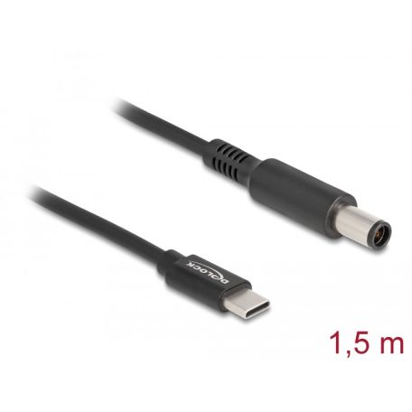 Delock Laptop töltőkábel USB Type-C™ apa - Dell 7,4 x 5,0 mm apa