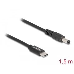   Delock Laptop töltőkábel USB Type-C™ apa - 5,5 x 2,1 mm apa