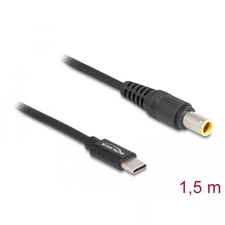 Delock Laptop töltőkábel USB Type-C™ apa - IBM 7,9 x 5,5 mm apa