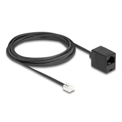 Delock Telefonkábel RJ11 apa - RJ45 anya, fekete, 3 m