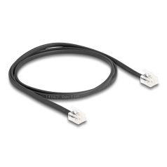Delock Telefon kábel RJ11 apa - RJ11 apa fekete 1 m