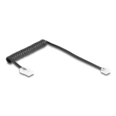   Delock Telefon csavart kábel RJ11 apa - RJ45 apa fekete színű 1 m