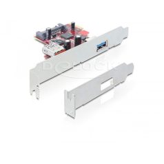 Delock PCI Express Card > 1 x külső 1 x belső USB 3.0