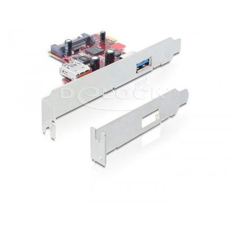 Delock PCI Express Card > 1 x külső 1 x belső USB 3.0