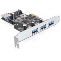   Delock PCI Express kártya > 3 x külső + 1 x belső USB 3.0