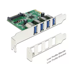 Delock PCI Express kártya > 4 x USB 3.0