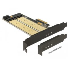   Delock PCI Express x4-kártya > 1 x belso M.2 aljzat B nyílással + 1 x belso NVMe M.2 aljzattal, M