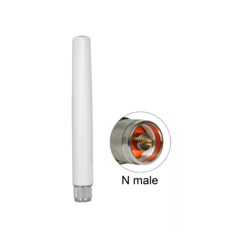 Delock LoRa 868 MHz antenna N-dugó 2,09 dBi irányítatlan, rögzített, kültéri, fehér