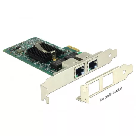 Delock PCI Express Kártya > 2 x Gigabit LAN