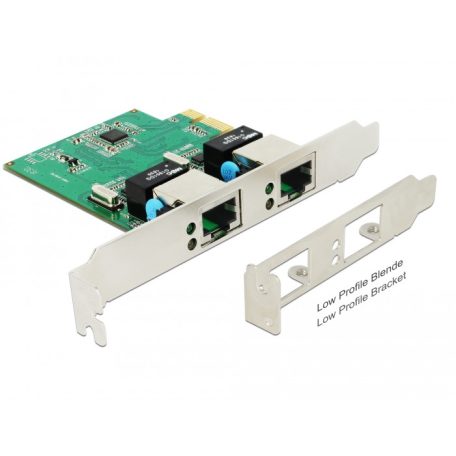 Delock PCI Express Kártya > 2 x Gigabit LAN