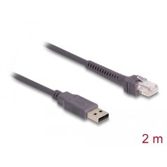   Delock RJ50 – A-típusú USB 2.0 vonalkód olvasó kábel 2 m