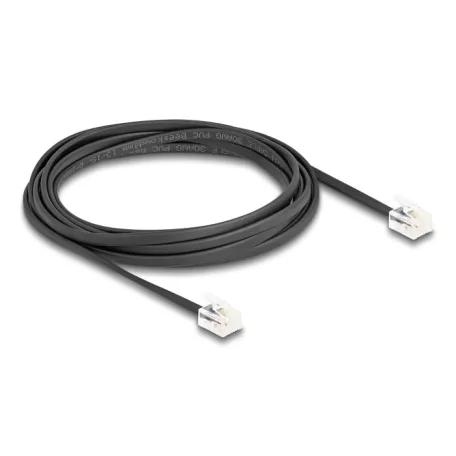 Delock Telefon kábel RJ11 apa - RJ11 apa fekete 3 m