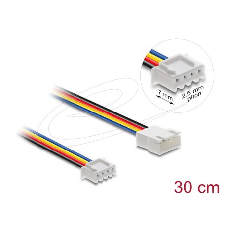 Delock Ventilátor bővítő kábel PWM apa - anya 4 tűs 30 cm