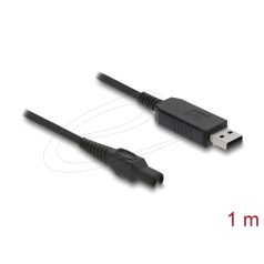   Delock USB töltőkábel 15 V elektromos borotvákhoz – kompatibilis a Philips OneBlade Pro 360 HQ7, HQ8, HQ9 sorozattal – borotvatöltő cserekábel, 1 m